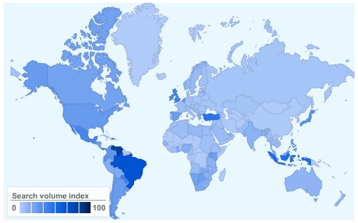 Interest in Twitter