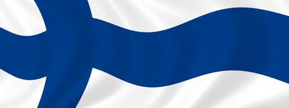 The Finnish flag