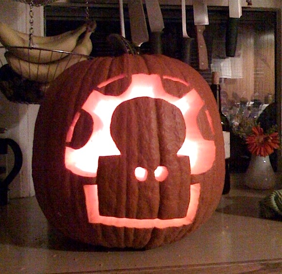 super mario pumpkin