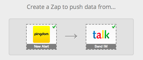 google talk zapier pingdom