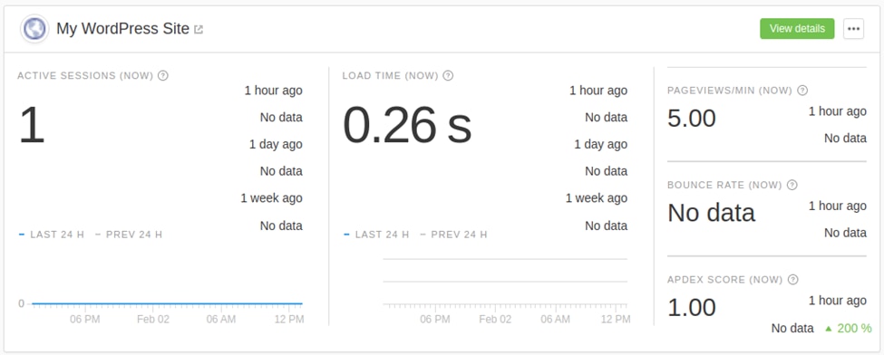 Real user monitoring with WordPress